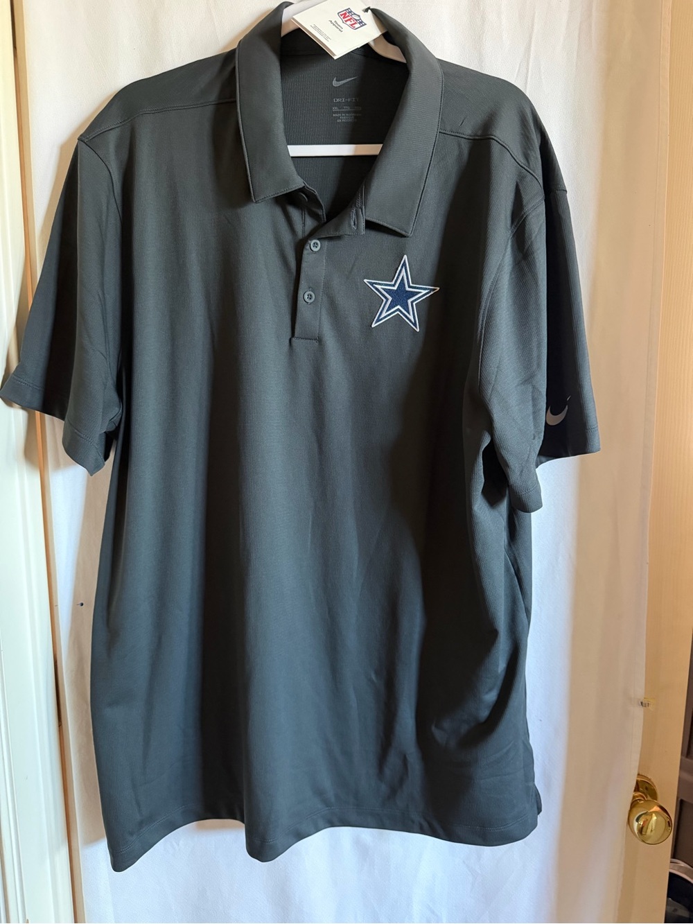 Nike Men's Dark Gray Dallas Cowboys Polo Shirt